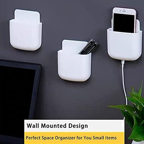 Soporte de Control Remoto Montaje en Pared LVYOUIF - 3 Piezas Blanco