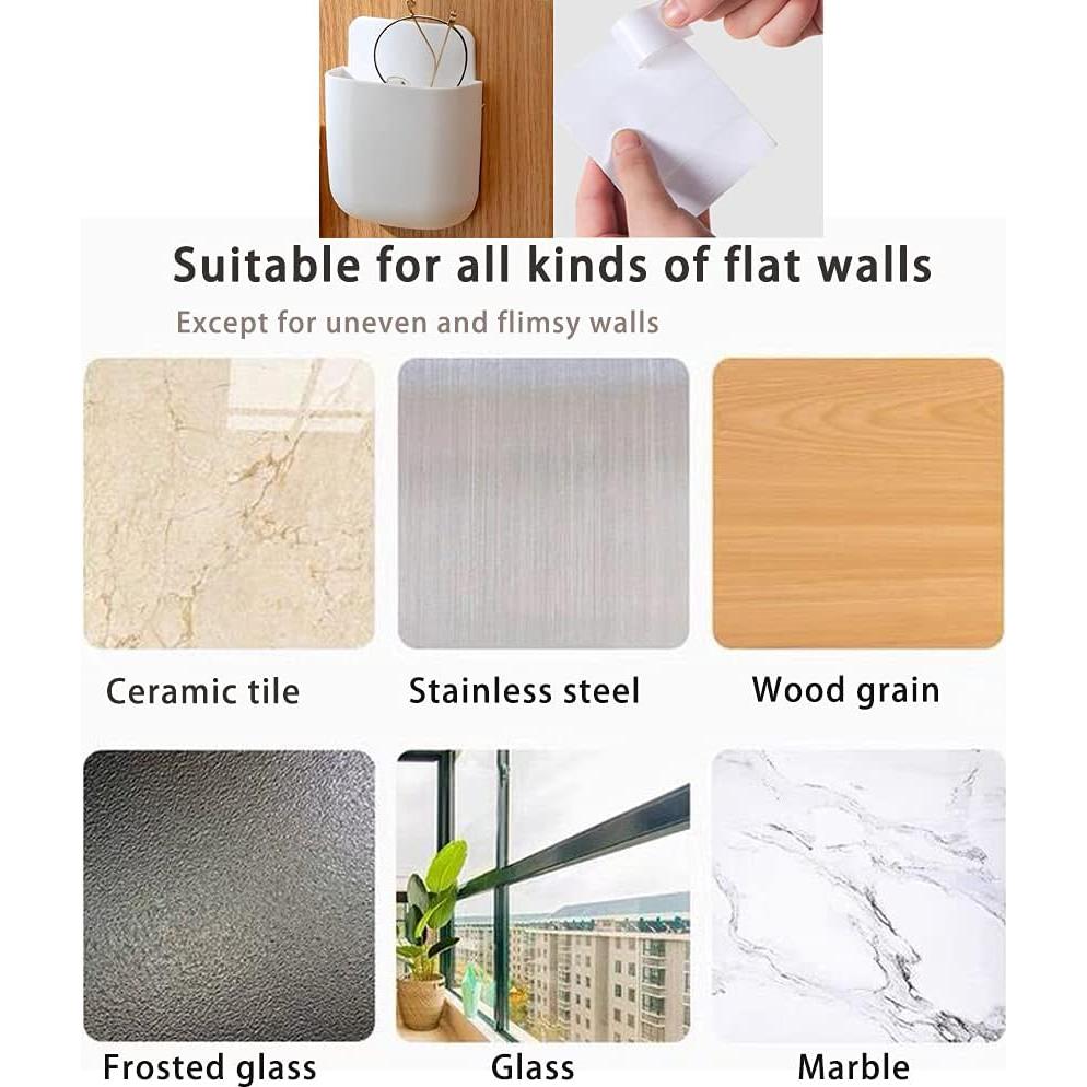 Soporte de Control Remoto Montaje en Pared LVYOUIF - 3 Piezas Blanco