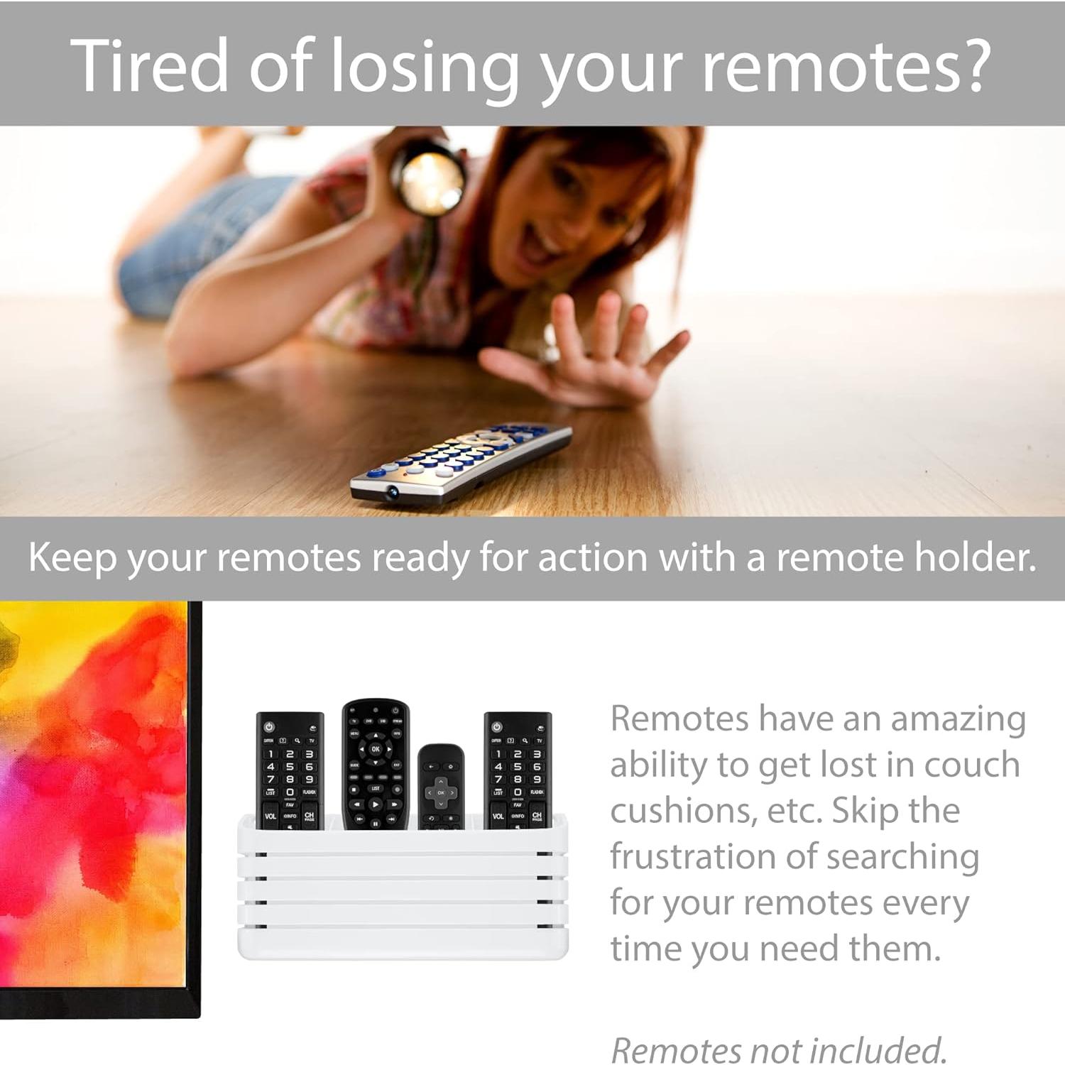 Soporte de Control Remoto TotalMount Blanco Premium para 4 Controles