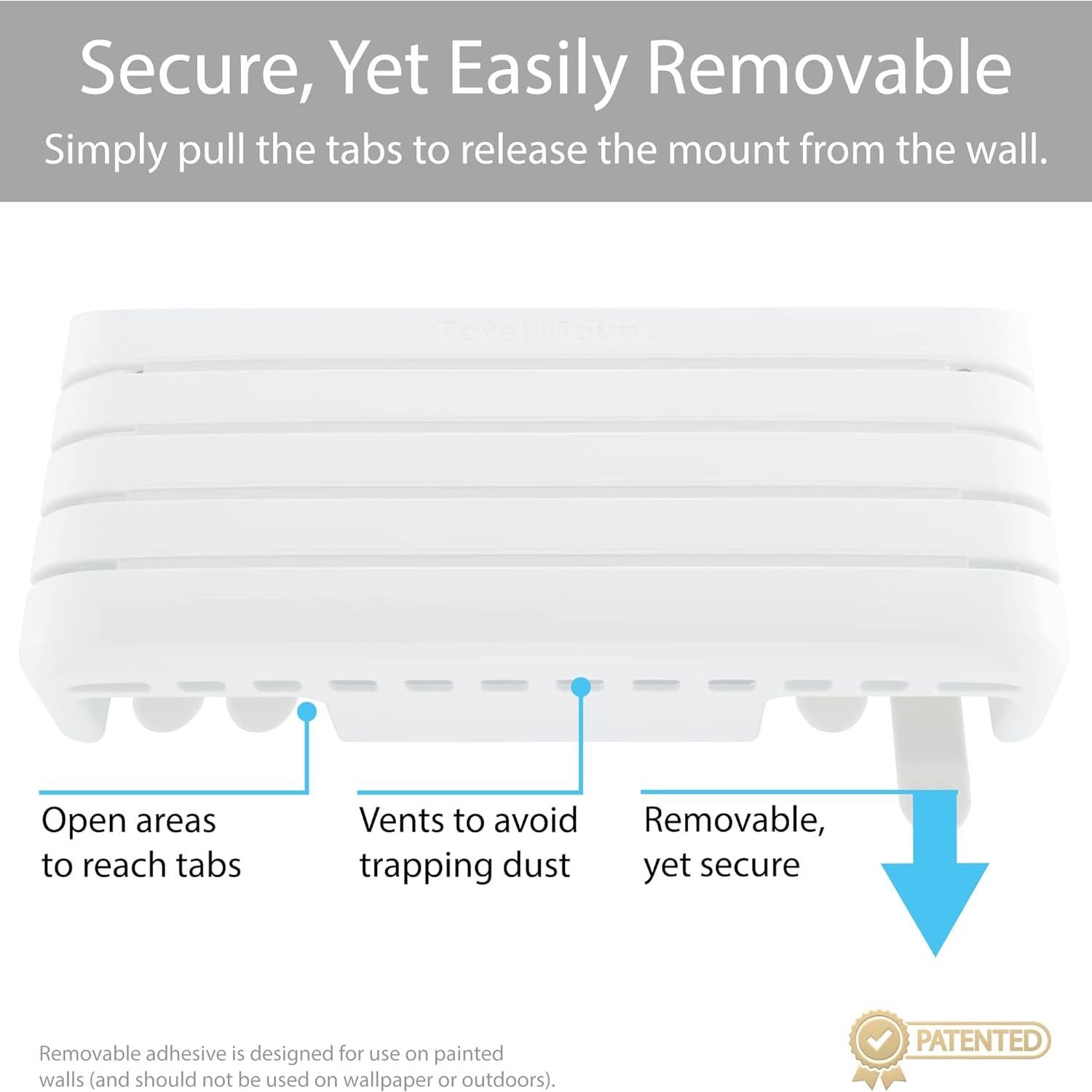 Soporte de Control Remoto TotalMount Blanco Premium para 4 Controles