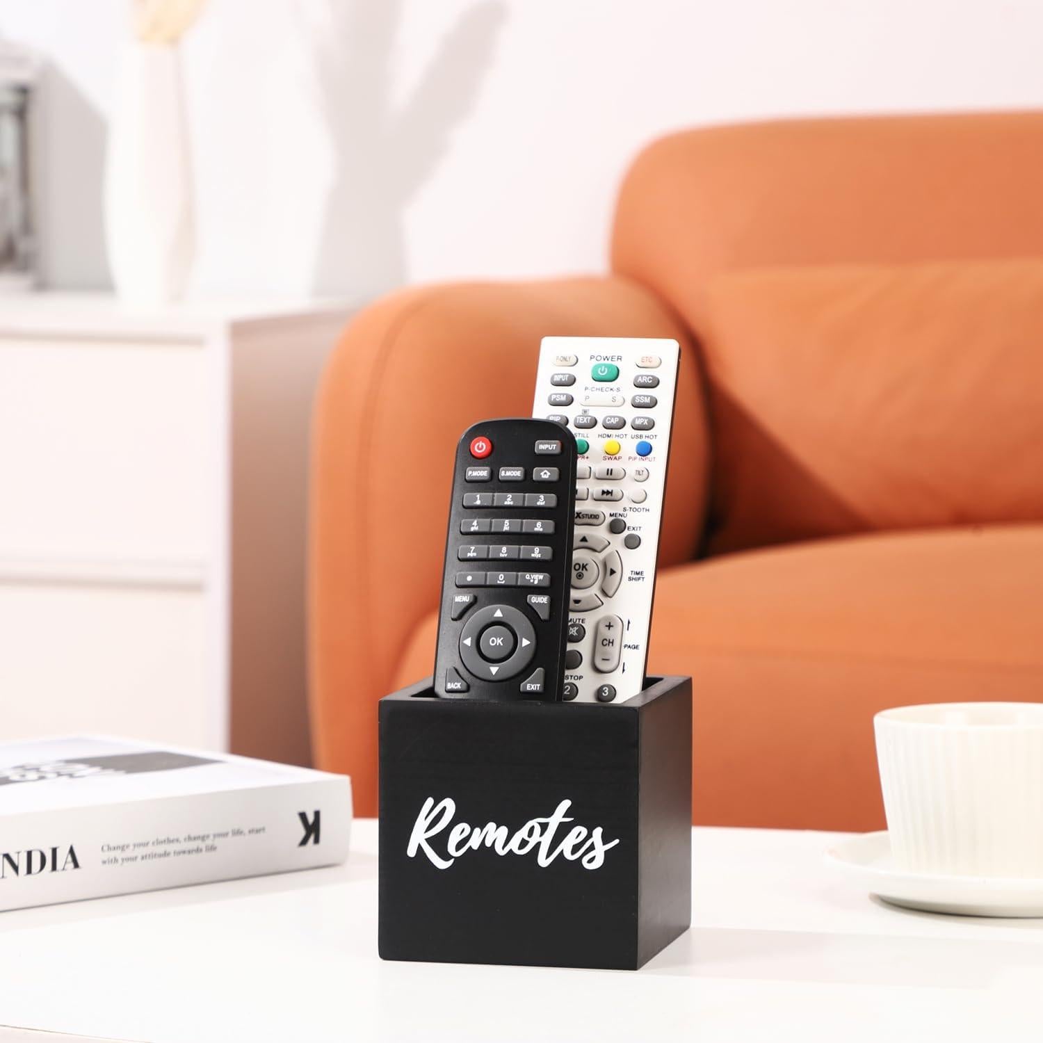 Soporte para Control Remoto de Madera COOLEX - Negro 8.89 cm