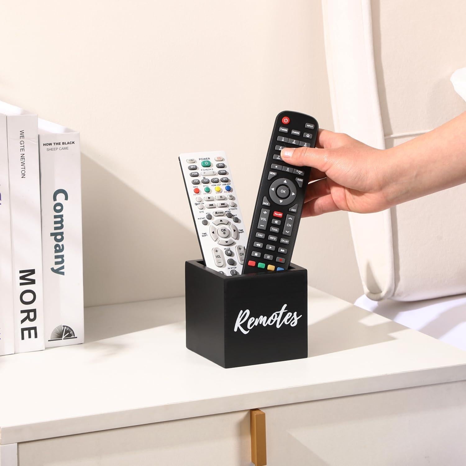 Soporte para Control Remoto de Madera COOLEX - Negro 8.89 cm