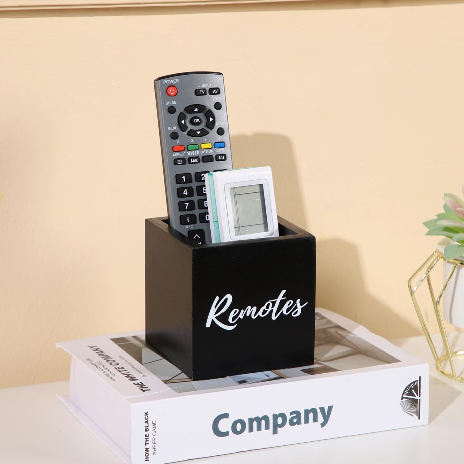 Soporte para Control Remoto de Madera COOLEX - Negro 8.89 cm