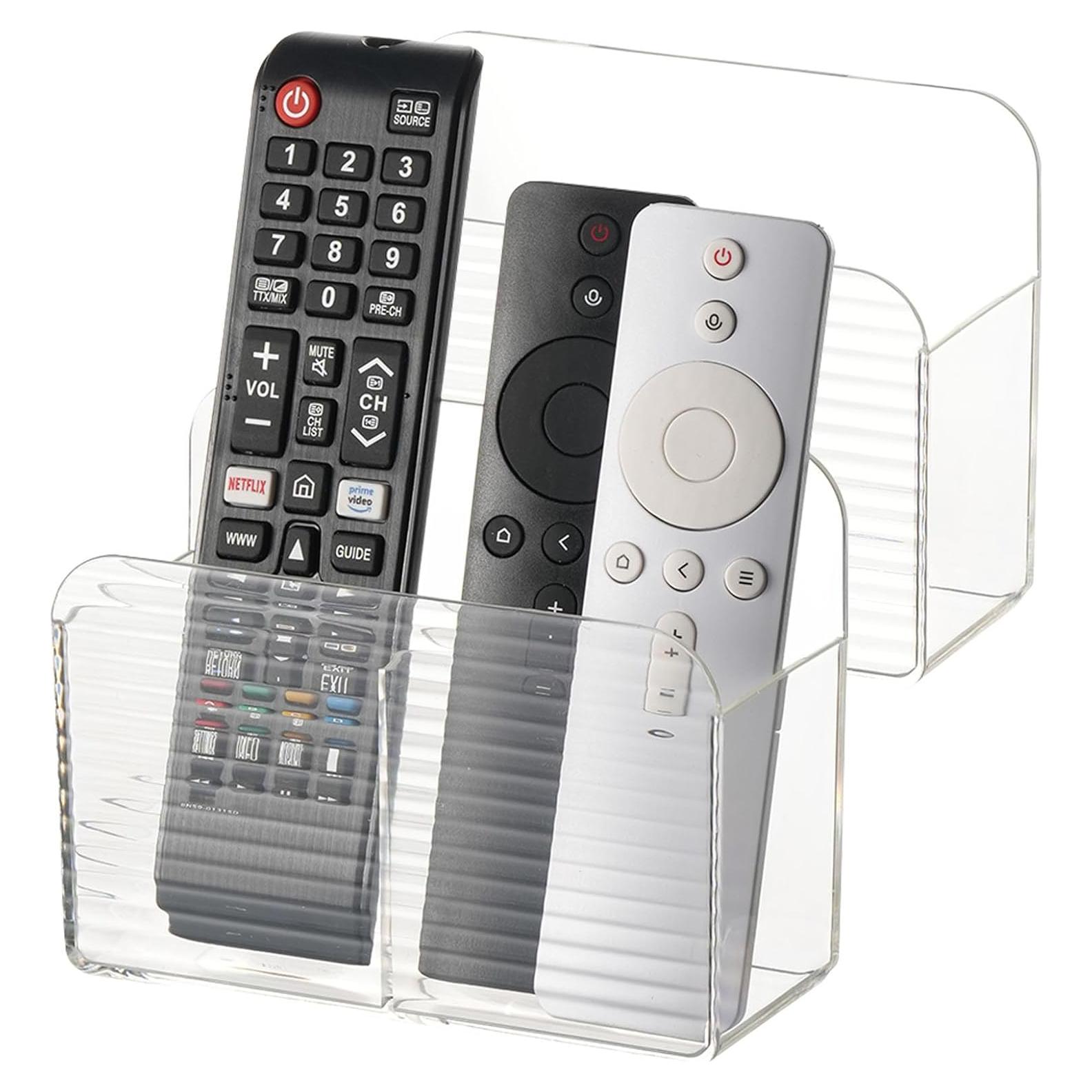 Soporte Adhesivo para Control Remoto LINFIDITE 2 Pcs Blanco