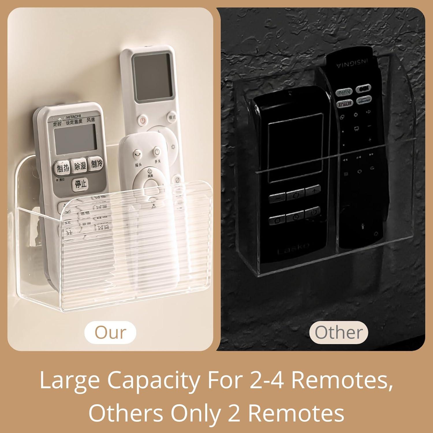 Soporte Adhesivo para Control Remoto LINFIDITE 2 Pcs Blanco