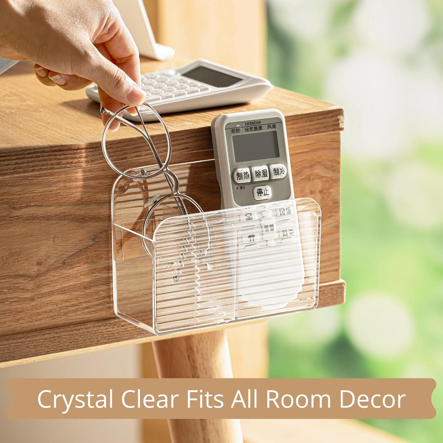 Soporte Adhesivo para Control Remoto LINFIDITE 2 Pcs Blanco