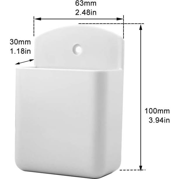 Soporte de Control Remoto de Pared RFORPLY Blanco 2 Piezas