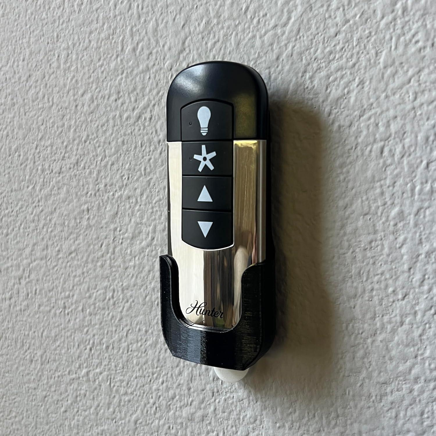 Soporte de Pared para Control Remoto Ventilador Hunter Negro