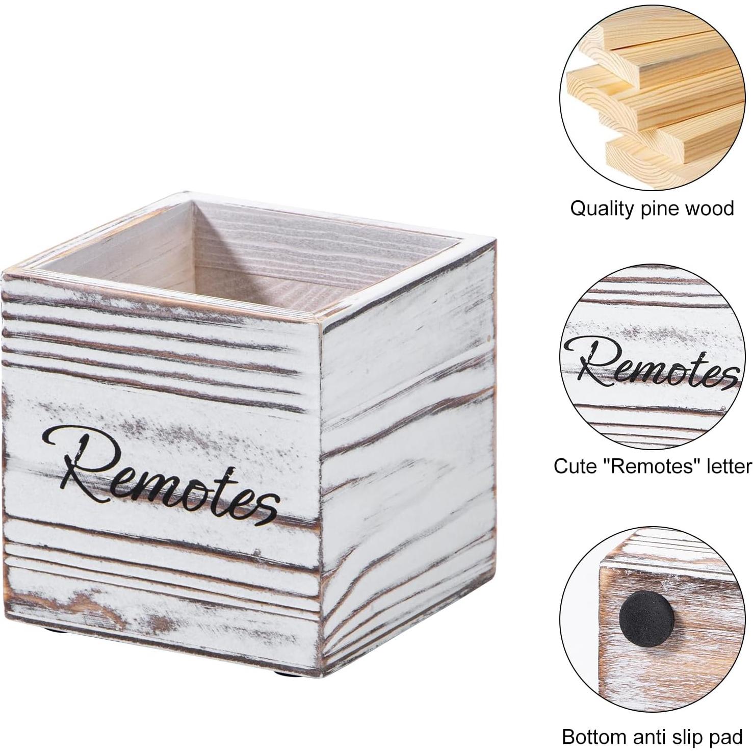 Soporte de Control Remoto de Madera Yeeco, Organizador Compacto 8.9 cm