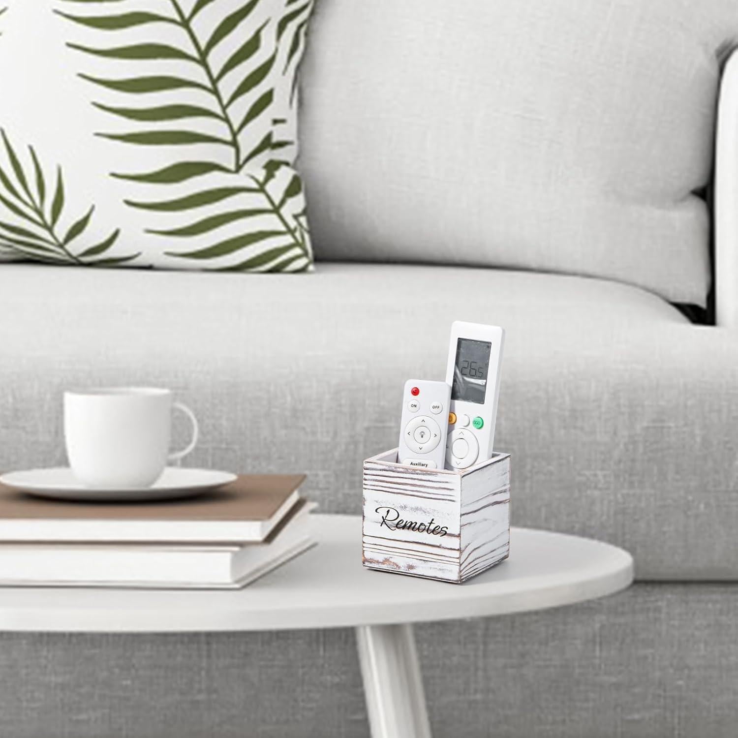 Soporte de Control Remoto de Madera Yeeco, Organizador Compacto 8.9 cm