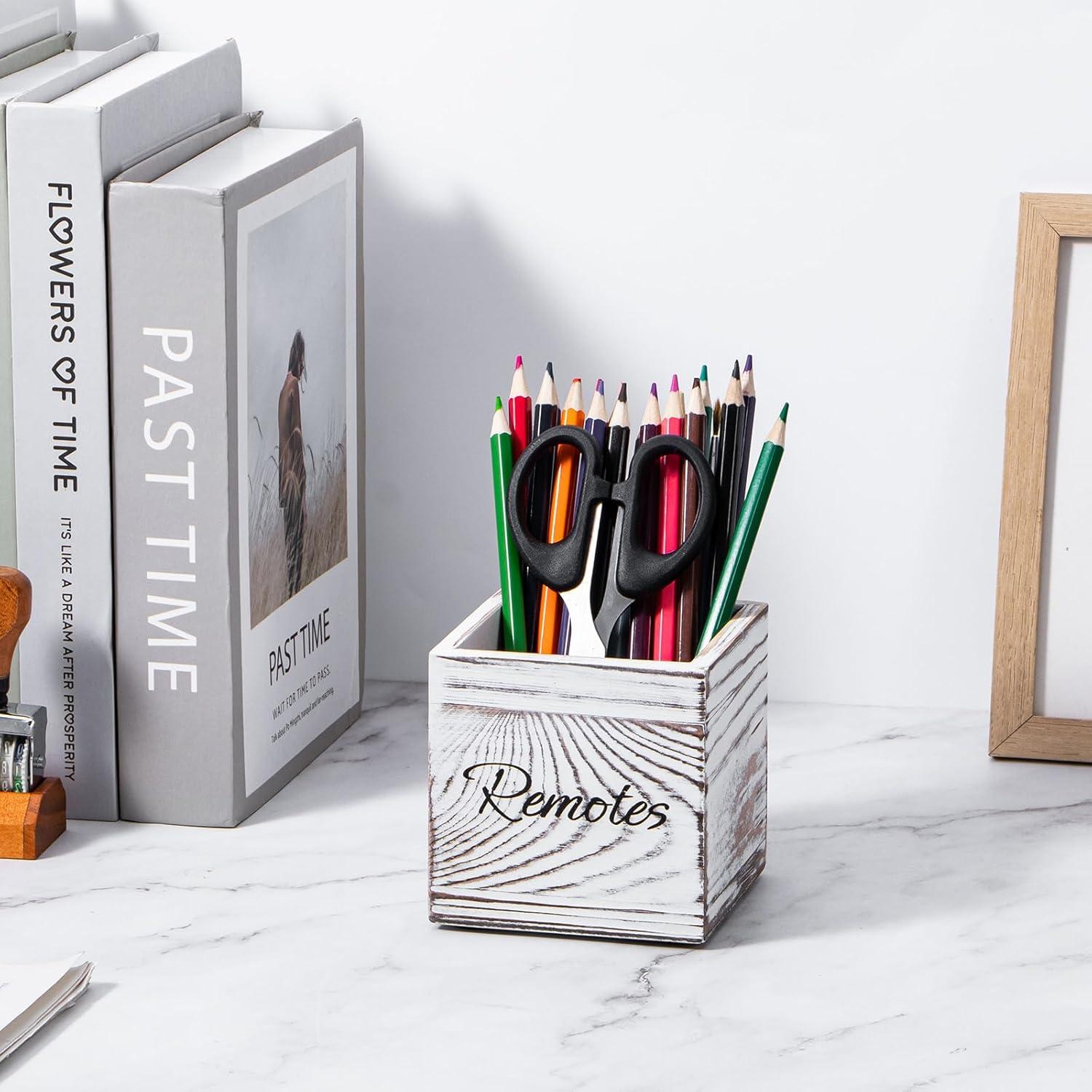 Soporte de Control Remoto de Madera Yeeco, Organizador Compacto 8.9 cm