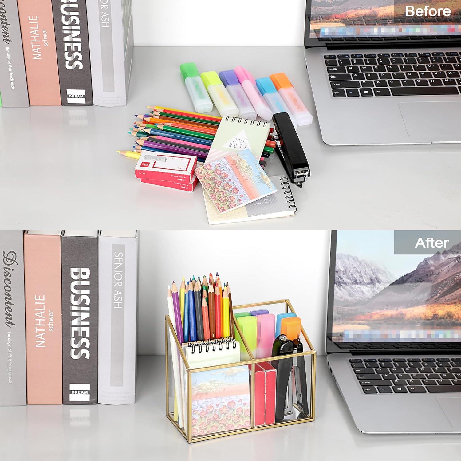 Soporte de Control Remoto de Vidrio Sumnacon 2 Compartimentos