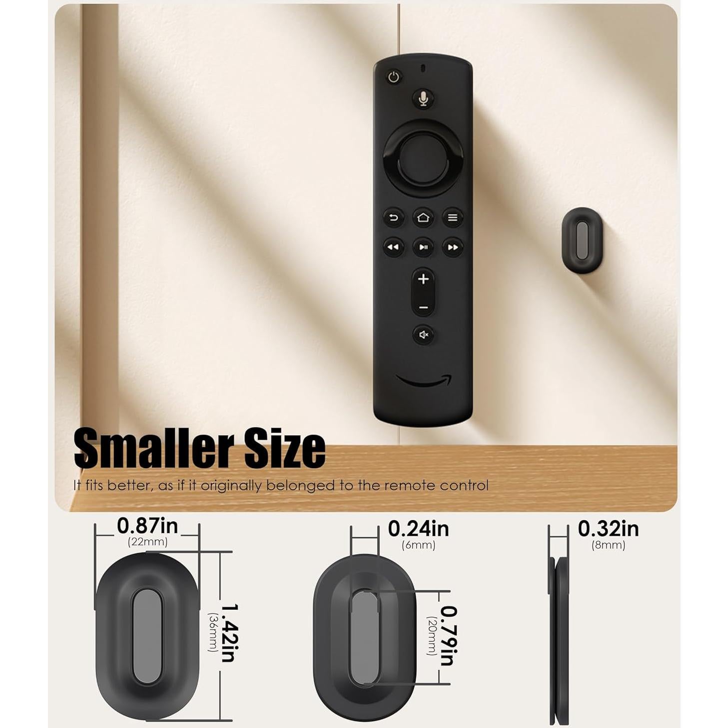 Soporte Magnético para Control Remoto Nearockle - 4 Piezas Negro