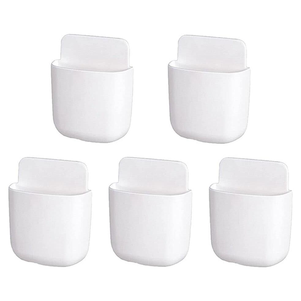 5 Soportes Adhesivos para Control Remoto Hikinlichi Blanco