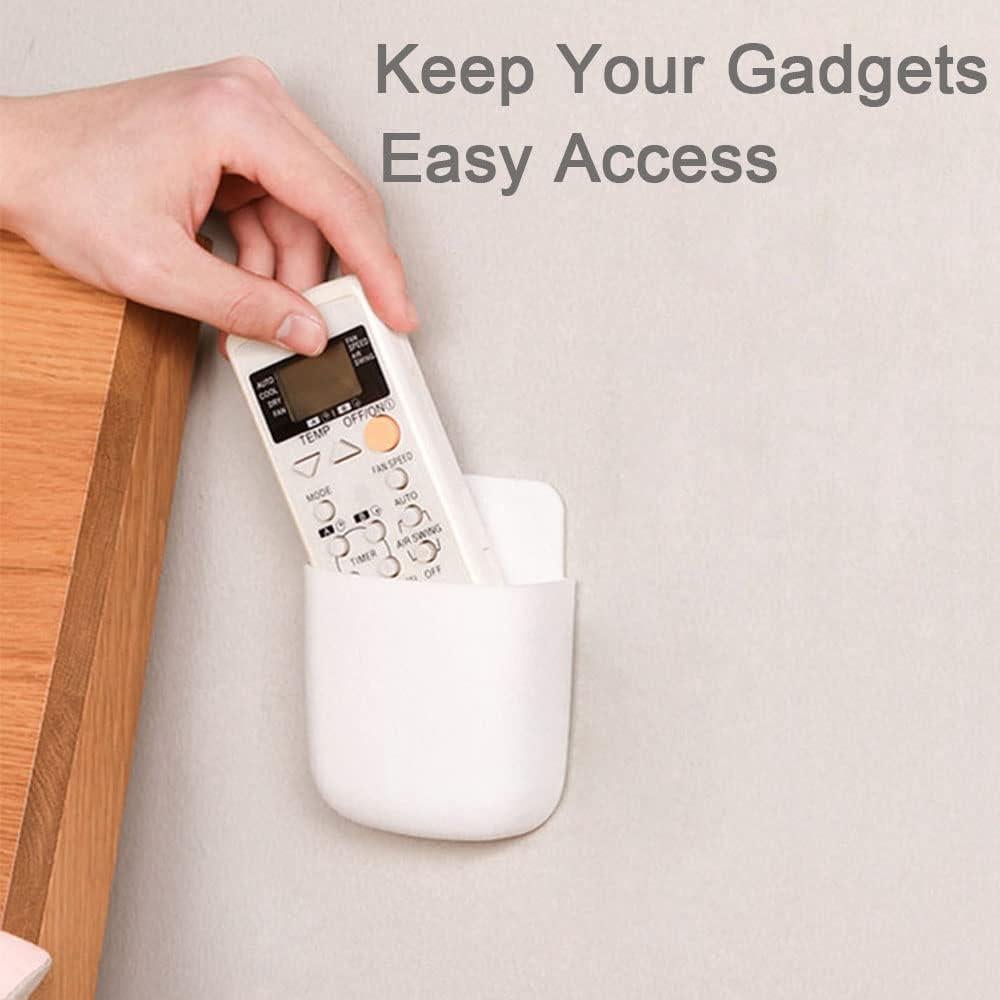 5 Soportes Adhesivos para Control Remoto Hikinlichi Blanco