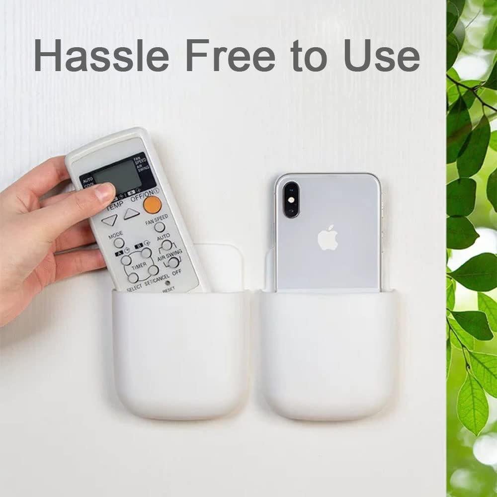 5 Soportes Adhesivos para Control Remoto Hikinlichi Blanco