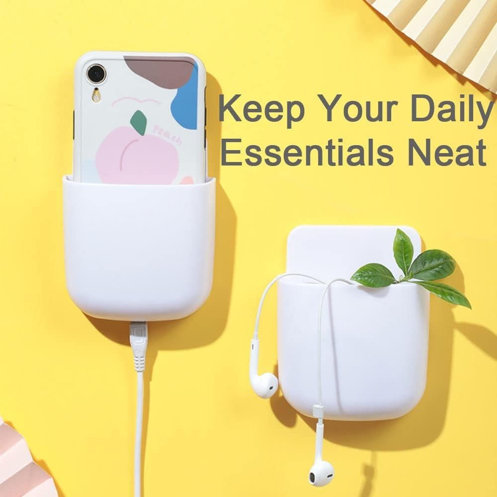 5 Soportes Adhesivos para Control Remoto Hikinlichi Blanco