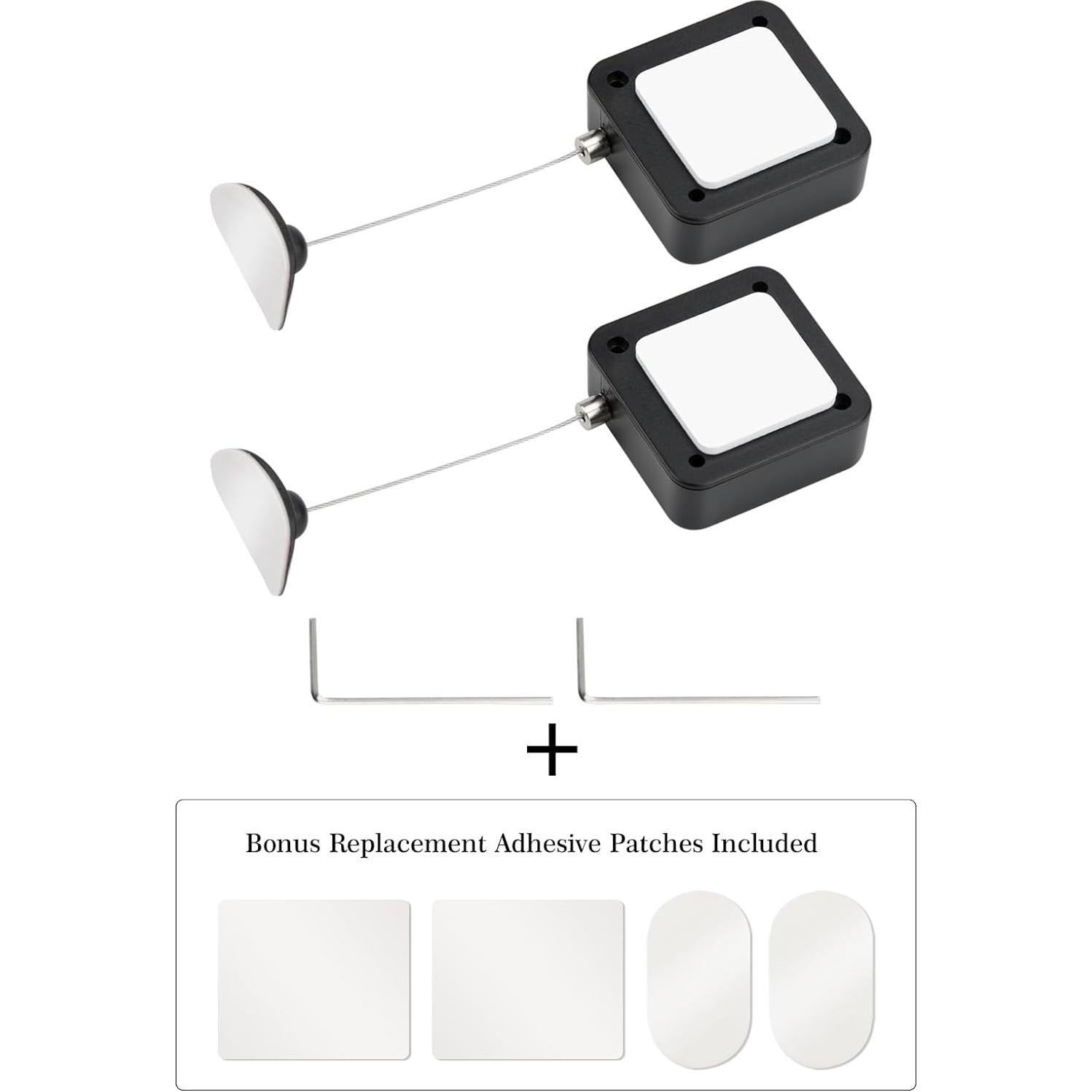 Cable Retráctil de Seguridad EKZ 1.98m para Control Remoto - 2 Pcs