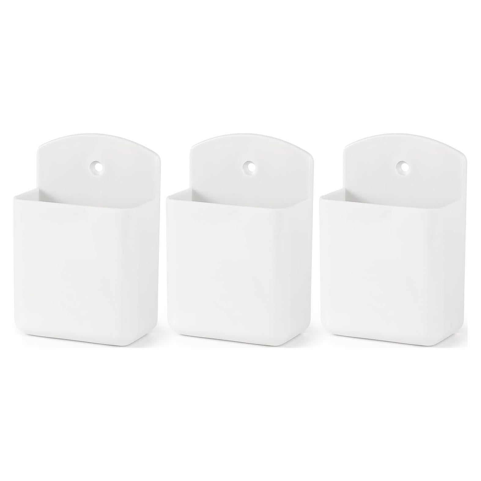 Soporte de Control Remoto de Pared Wawayang 3 Pcs Blanco