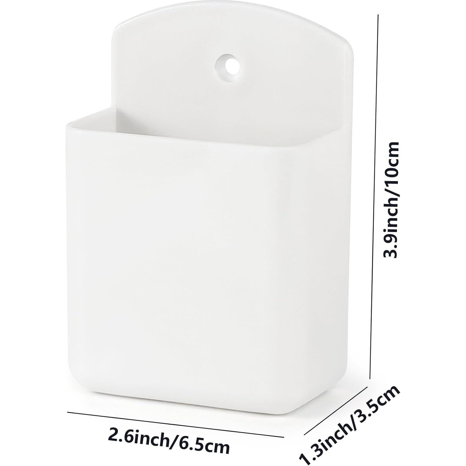 Soporte de Control Remoto de Pared Wawayang 3 Pcs Blanco