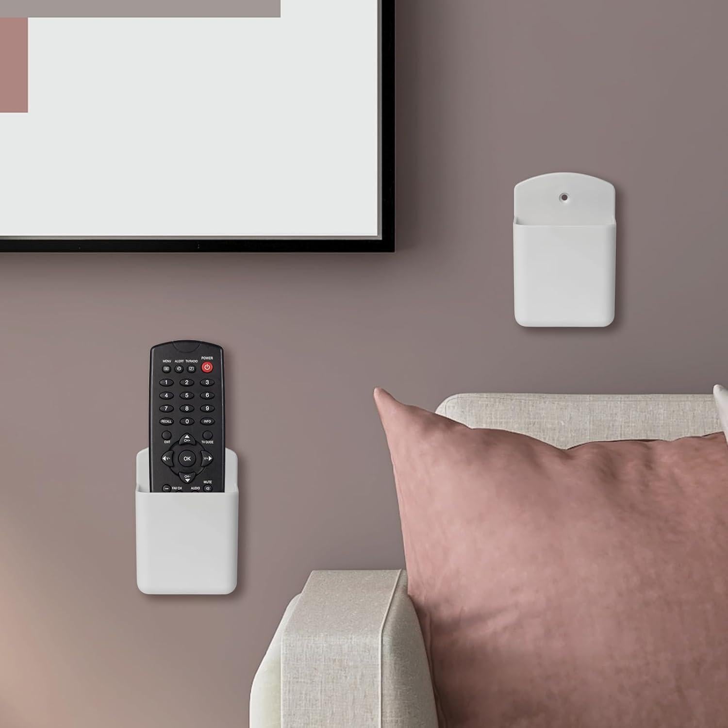 Soporte de Control Remoto de Pared Wawayang 3 Pcs Blanco