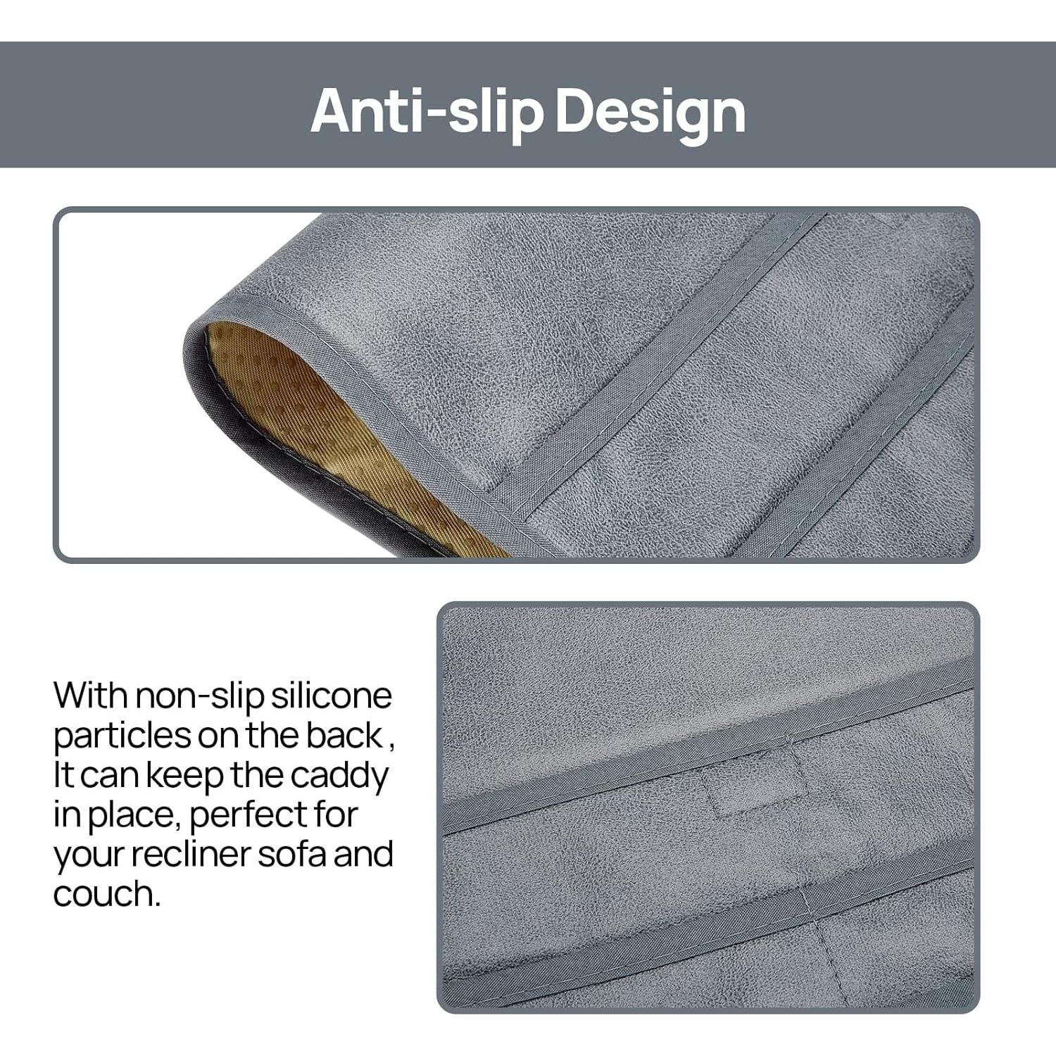 Soporte Organizador de Control Remoto Teniux Gris 6 Bolsillos