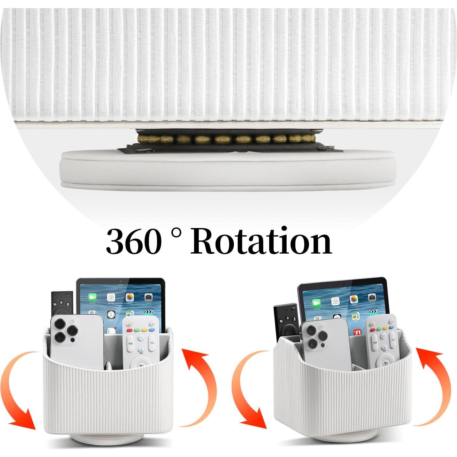 Soporte de Control Remoto Giratorio 360° NICLNGSH Blanco