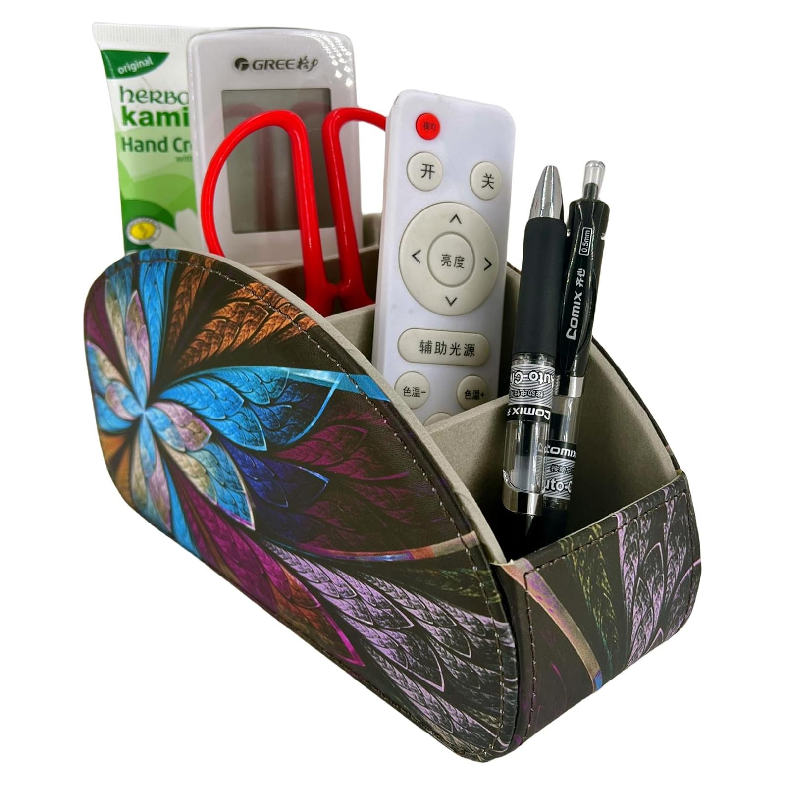 Soporte Organizador de Control Remoto Arniche Pansy 5 Compartimentos