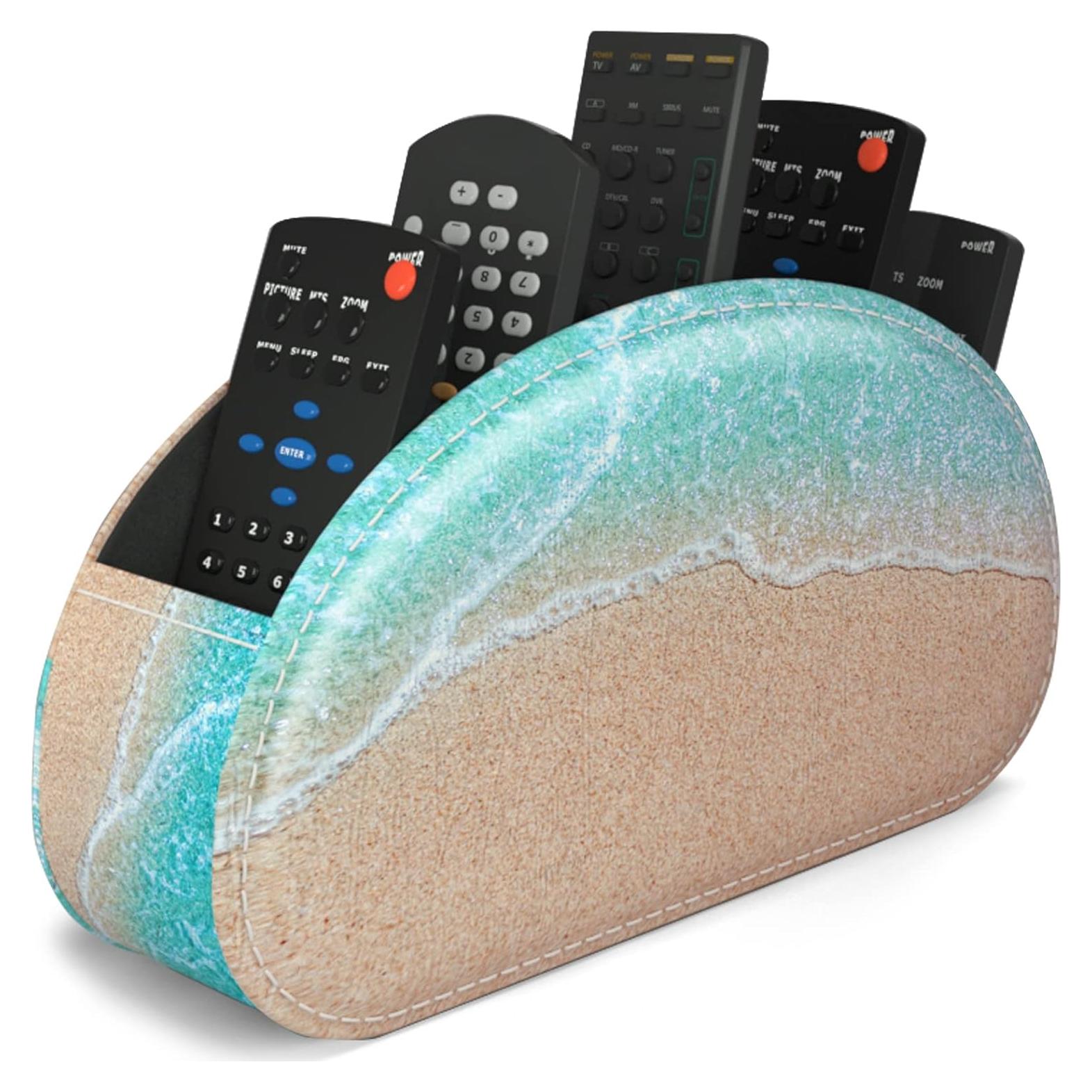 Soporte para Control Remoto QIELIZI de Cuero PU 5 Compartimentos