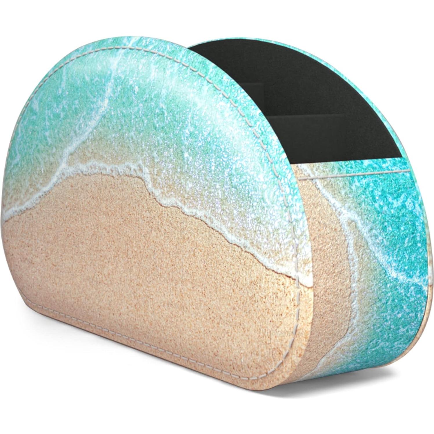 Soporte para Control Remoto QIELIZI de Cuero PU 5 Compartimentos