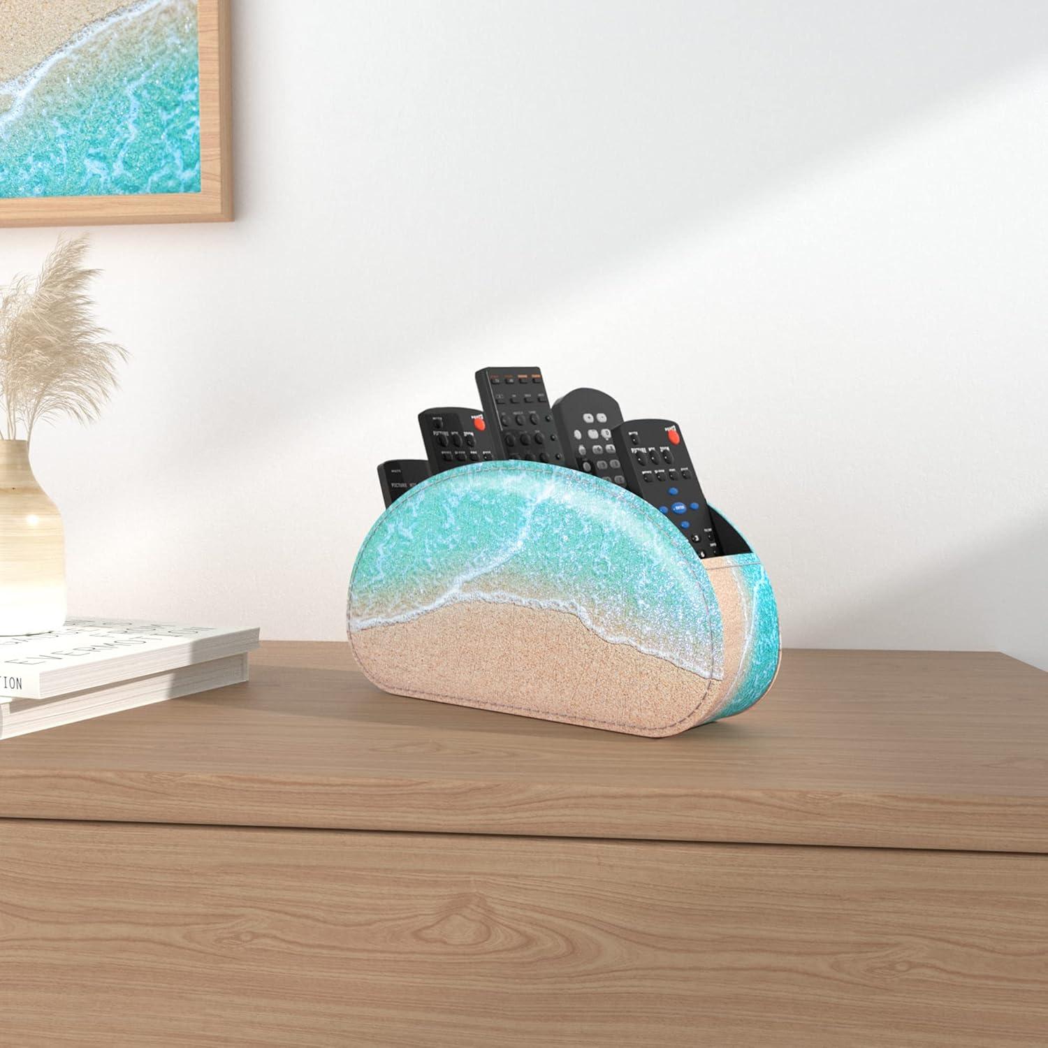 Soporte para Control Remoto QIELIZI de Cuero PU 5 Compartimentos