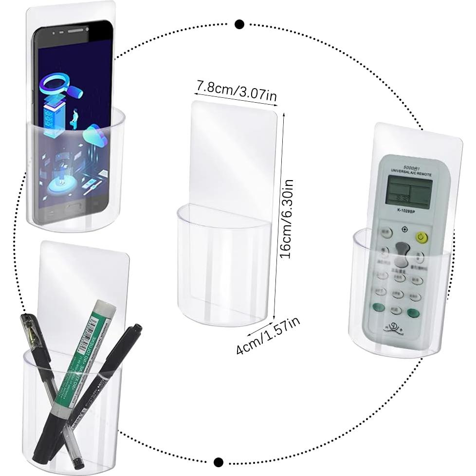 4 Soportes Transparentes para Control Remoto TIE-DailyNec