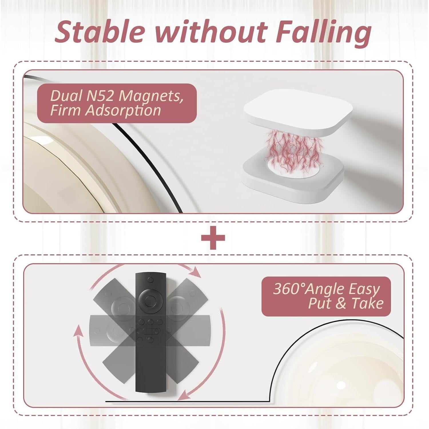 Soporte Magnético para Control Remoto Vaszu - 6 Piezas Silicona