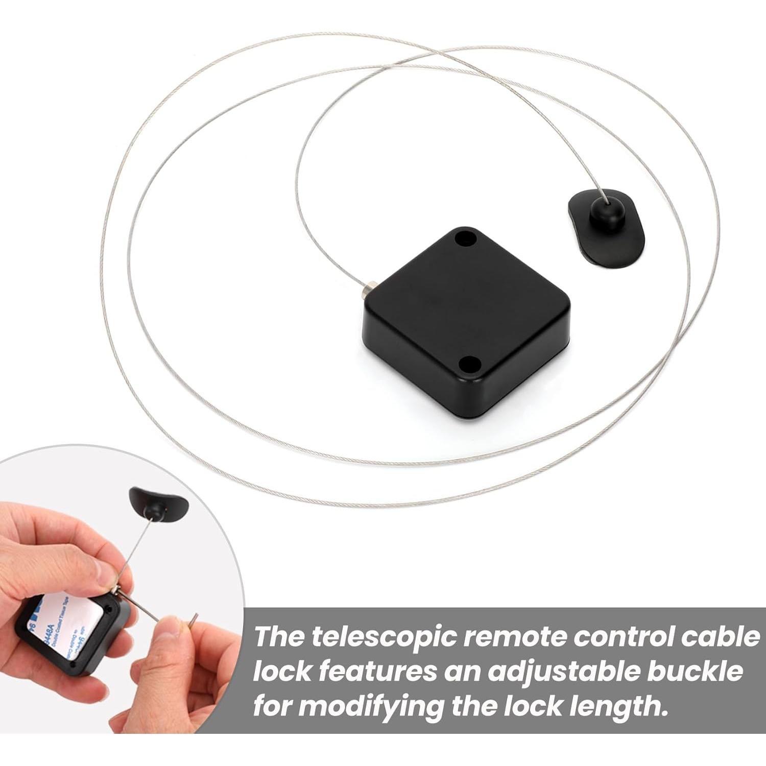 Cuerda de Seguridad Retráctil Joogto 1.98m para Control Remoto - 2 Piezas