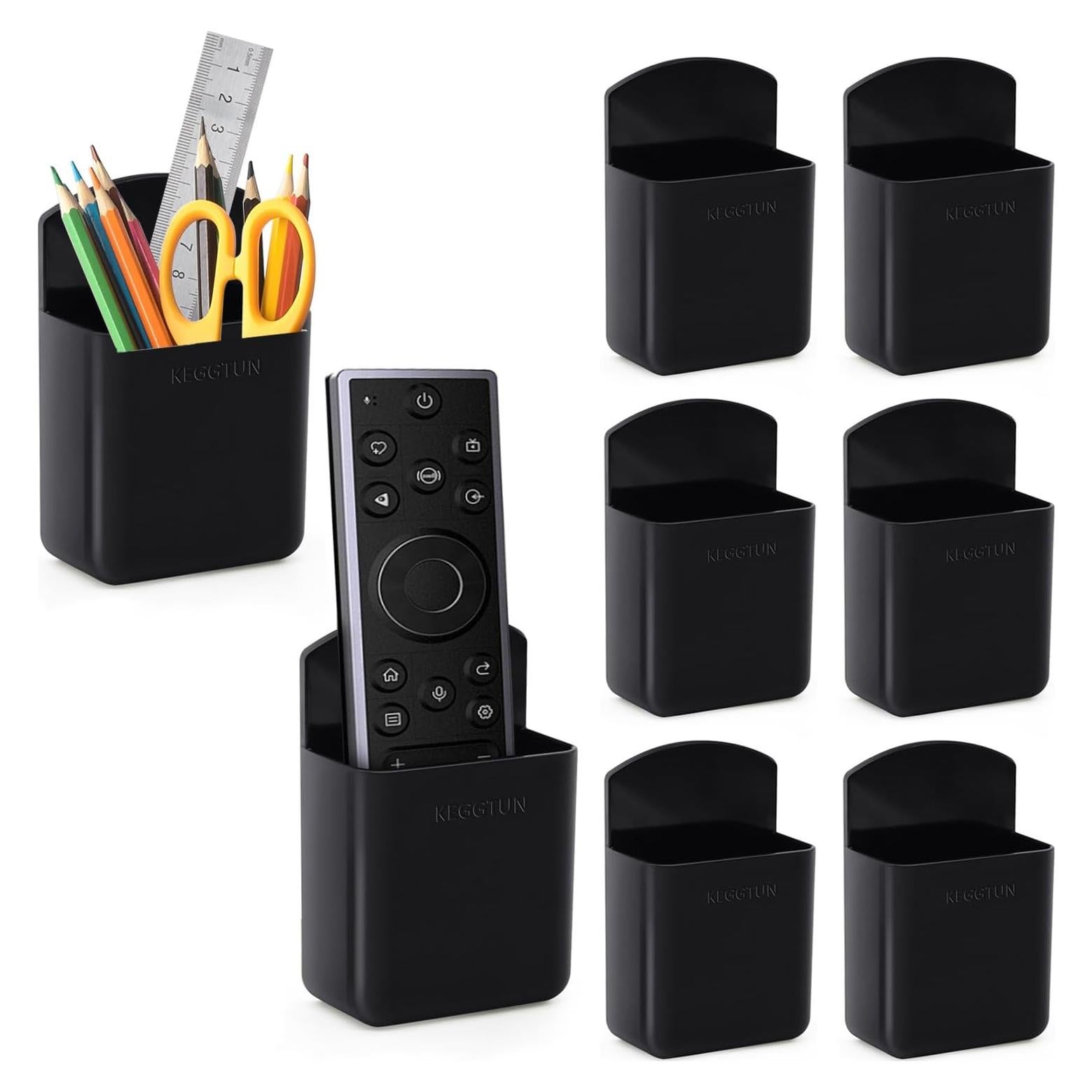 Soporte de Control Remoto Montaje en Pared TKGKHK 8PCS Negro