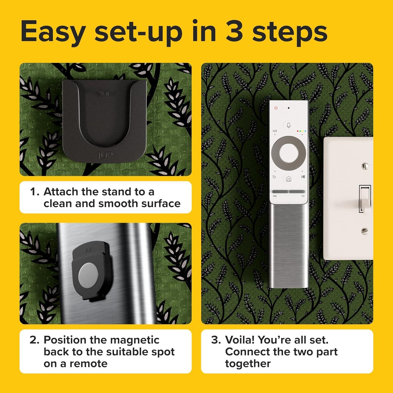 Soporte Magnético para Control Remoto X-bet MAGNETS - Set de 5 Piezas Negras