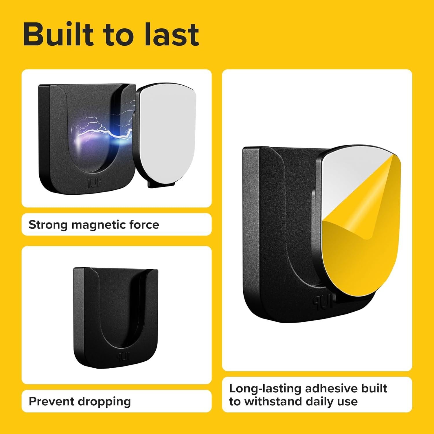 Soporte Magnético para Control Remoto X-bet MAGNETS - Set de 5 Piezas Negras