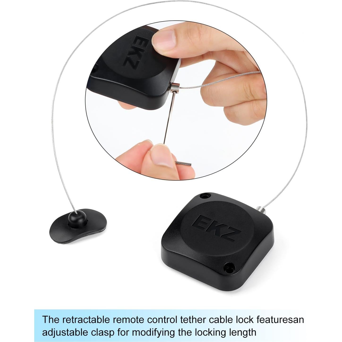 Candado Retráctil de Tether EKZ 2.3m para Control Remoto - 2 Pcs