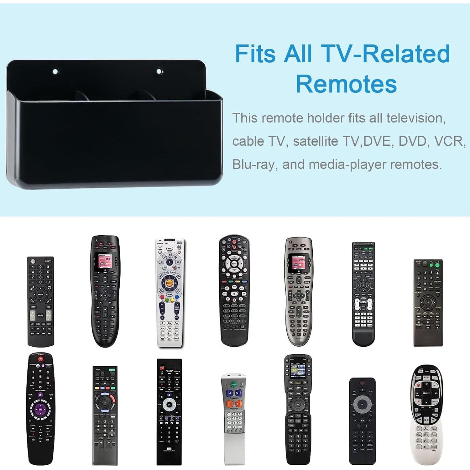 Soporte de Pared Ajustable Zaigelai para Control Remoto Negro