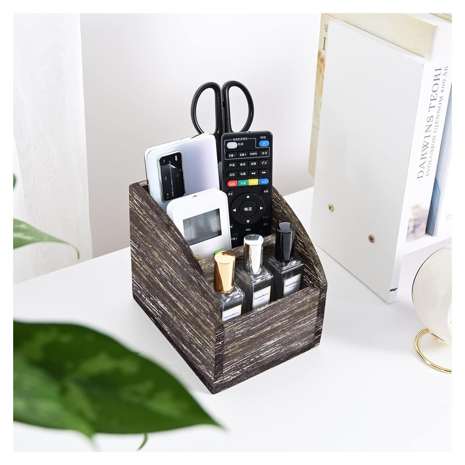 Organizador de Escritorio de Madera OKSQW 3 Compartimentos