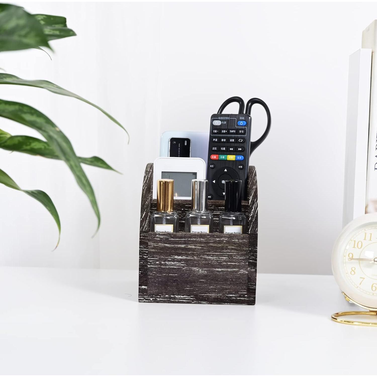 Organizador de Escritorio de Madera OKSQW 3 Compartimentos