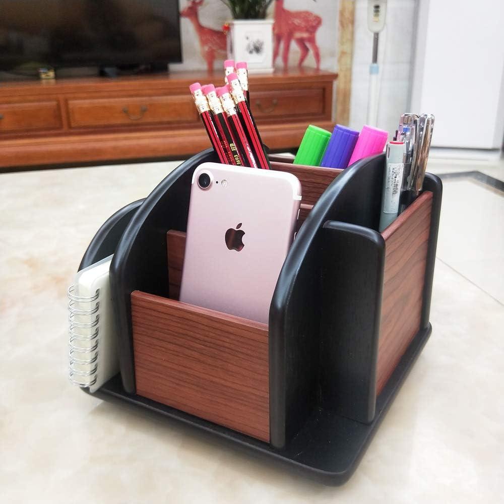 Caddy organizador de escritorio YCL YUCHUNLIN de madera 18x18cm