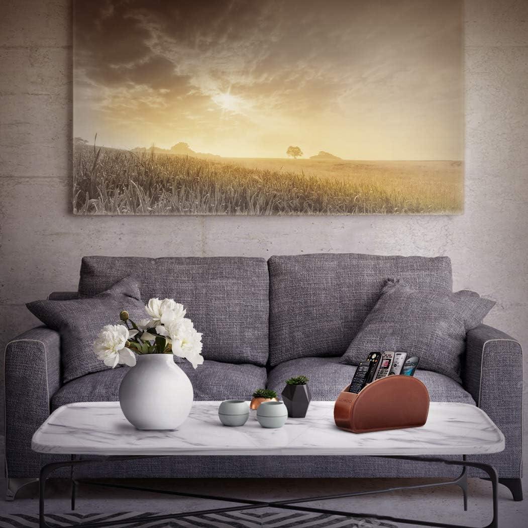 Soporte para Control Remoto Londo - Cuero PU 5 Bolsillos Marrón