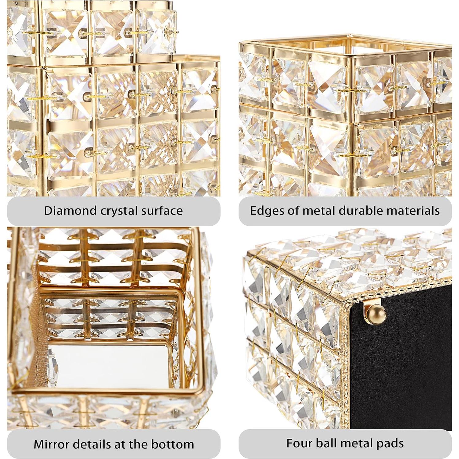 Soporte de Control Remoto BTSKY de Cristal Oro 2 Ranuras