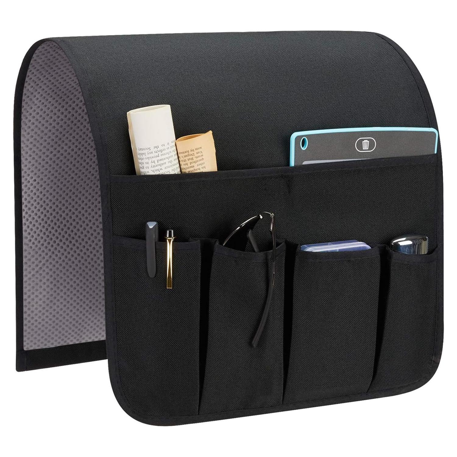 Organizador de Reposabrazos SYSOV Negro 33x84 cm 5 Bolsillos