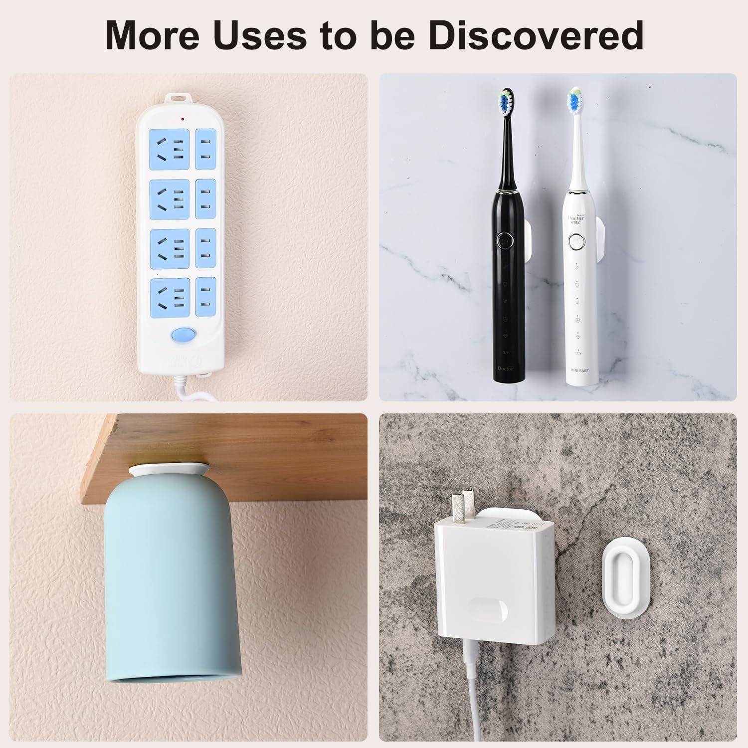 Soporte Magnético para Control Remoto TSJLIKI - 4 Piezas Blanco