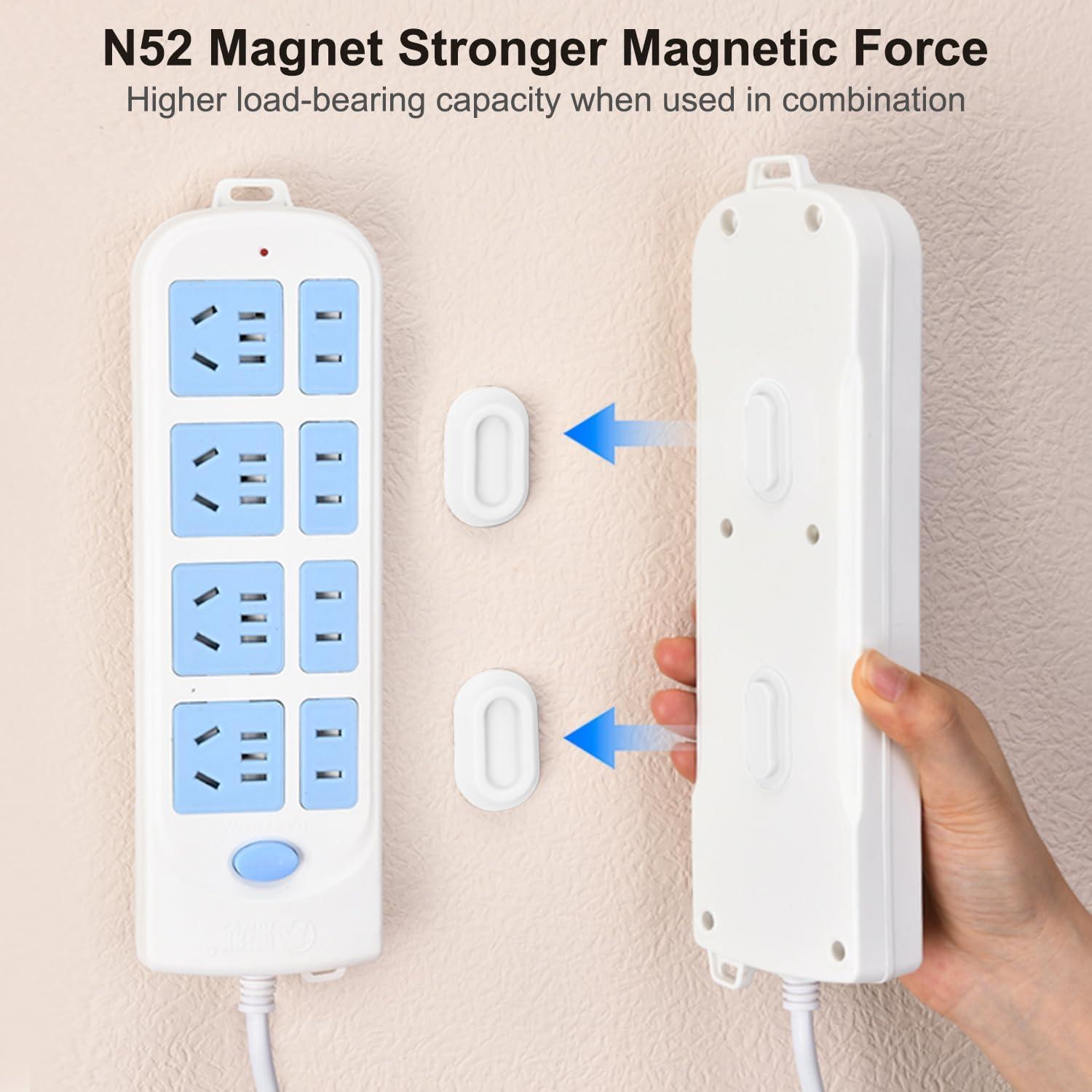 Soporte Magnético para Control Remoto TSJLIKI - 4 Piezas Blanco