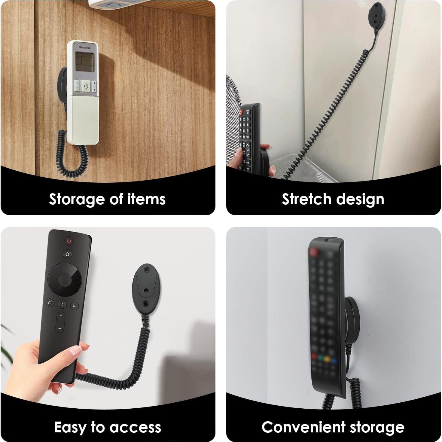 Soporte Magnético para Control Remoto YENOVO - 2 Unidades Negro