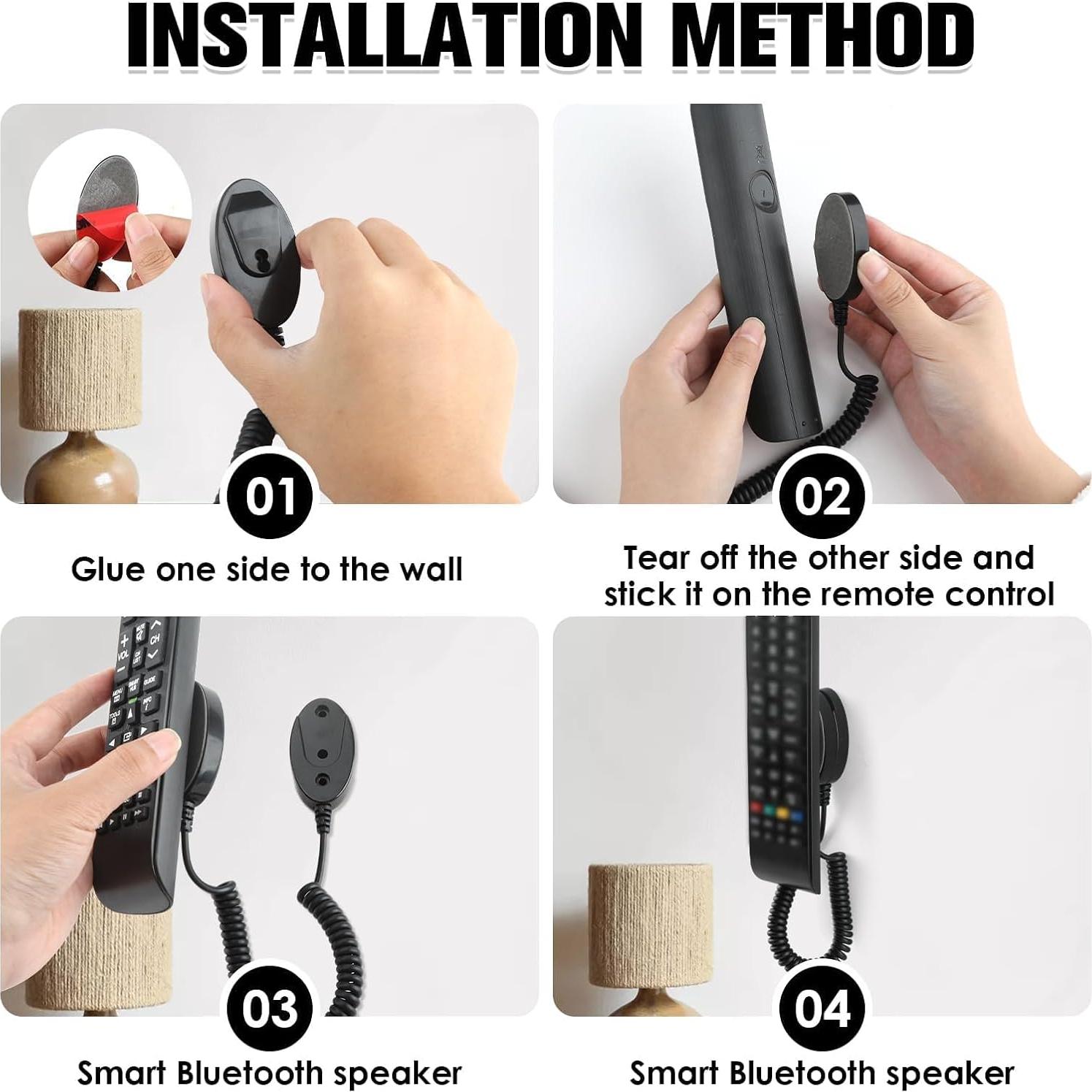 Soporte Magnético para Control Remoto YENOVO - 2 Unidades Negro