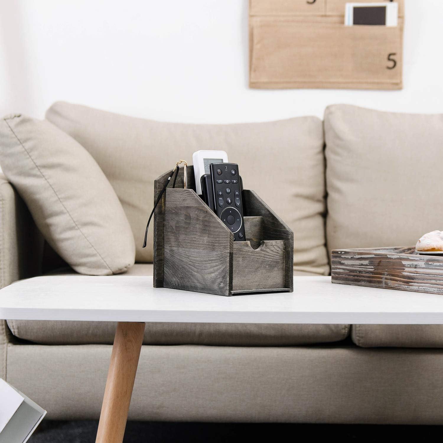 Organizador de Control Remoto VERGOODR de Madera 3 Compartimentos